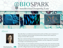 Tablet Screenshot of biospark-ip.com